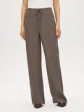 Brushed Tencel Straight Leg Pants