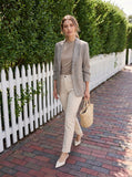 Ruched Sleeve Blazer