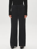 Brushed Tencel Straight Leg Pants