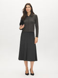 Cable Knit Midi Skirt