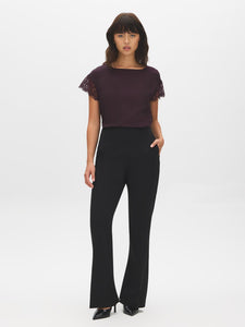 Seam Front Flared Pants