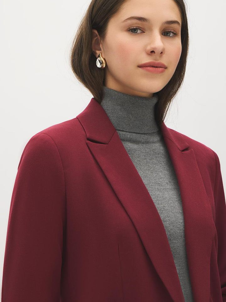One-Button Tailored Blazer