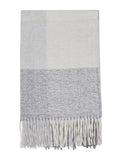 Brushed Plaid Scarf with Fringes