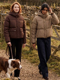 Short Utility Puffer Jacket with Hood