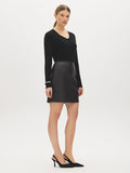 Faux Leather Mini Skirt