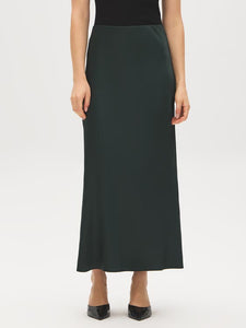 Satin-Like Bias Cut Skirt
