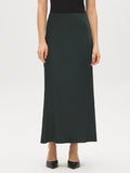Satin-Like Bias Cut Skirt