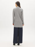 Long Cable Knit Open Cardigan