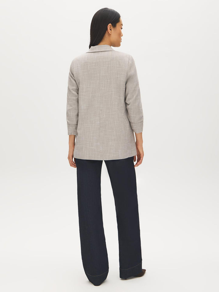 Ruched Sleeve Blazer