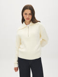 Cable Knit Quarter-Zip Sweater
