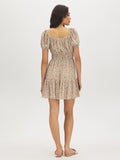 Floral Print Tiered Mini Dress