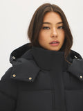 Short Utility Puffer Jacket with Hood
