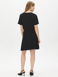 Pleated Sweater Mini Skirt