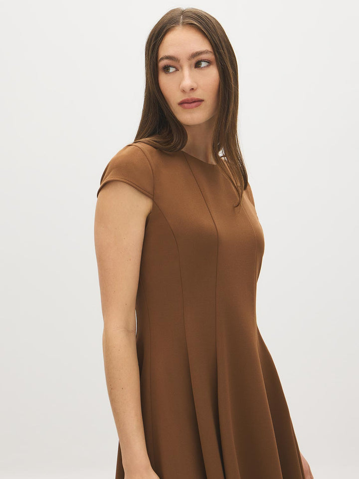 Cap Sleeve Panel Mini Dress