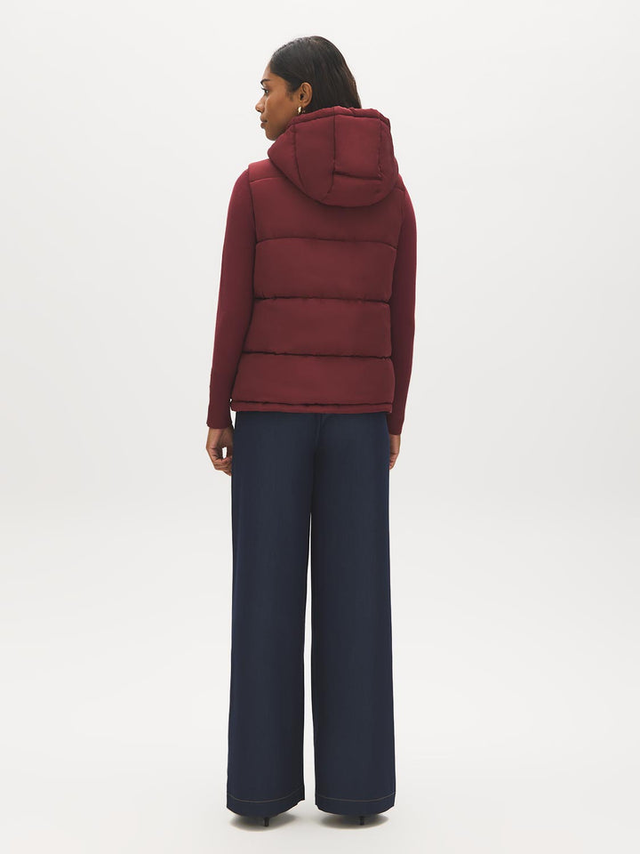 Hooded Quilted Puffer Vest
