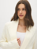 Cable Knit Shawl Collar Duster