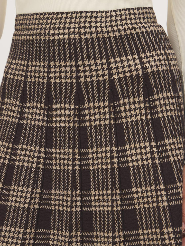Houndstooth Flippy Skirt