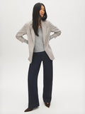 Ruched Sleeve Blazer