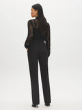 Straight-Leg Elastic Waist Pants