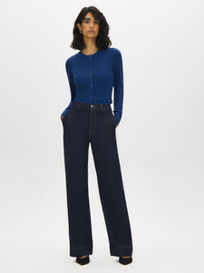 Straight-Leg Indigo Jeans