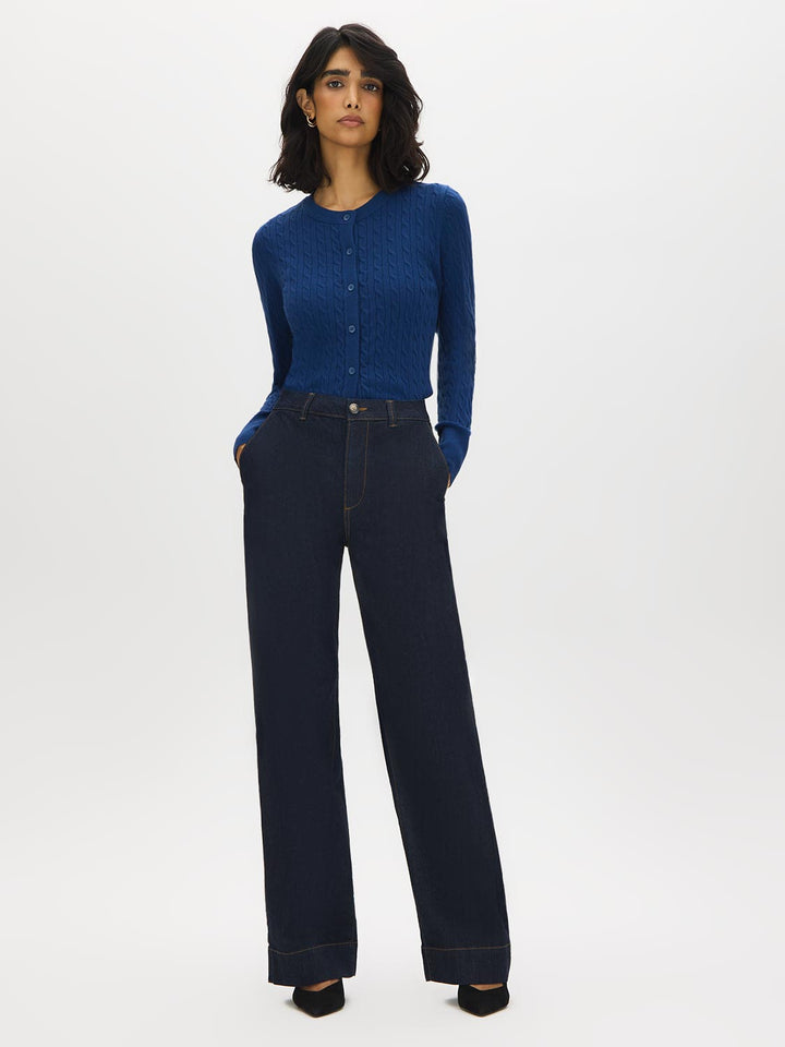 Straight-Leg Indigo Jeans