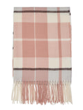 Plaid Scarf with Fringes