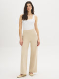 Crepe Straight-Leg Pants