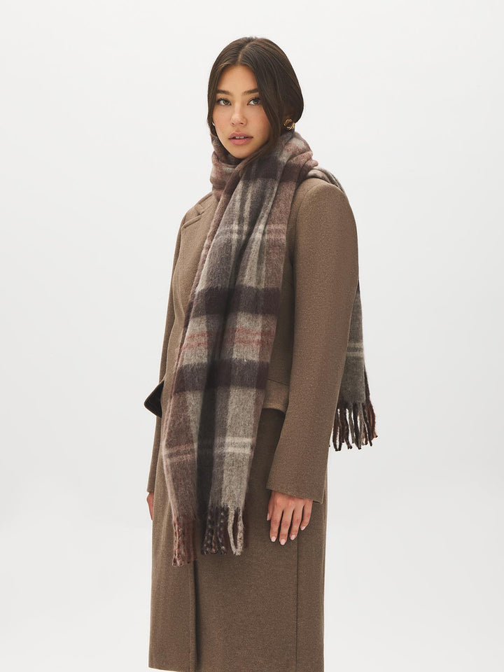 Brushed Plaid Scarf