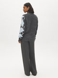 Argyle Button-Front Cardigan