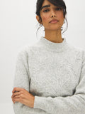 Ribbed Trim Mock Neck Sweater