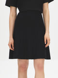 Pleated Sweater Mini Skirt