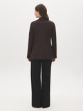 Cuff Open-Front Blazer