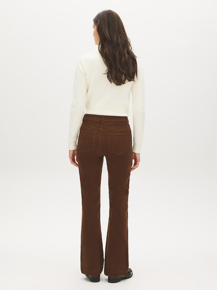 Corduroy Flare-Leg Pants