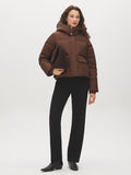 Short Utility Puffer Jacket with Hood