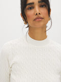 Cable Knit Mock Neck Sweater