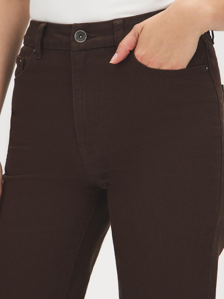 Straight-Leg Colored Jeans