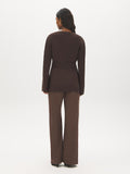 Open-Front Bell Sleeve Cardigan