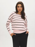 Striped Dolman Sleeve Sweater
