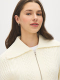 Cable Knit Quarter-Zip Sweater
